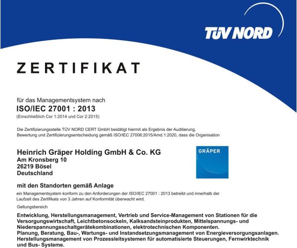 220460 Heinrich Graeper Holding Gmb H Co KG 27001